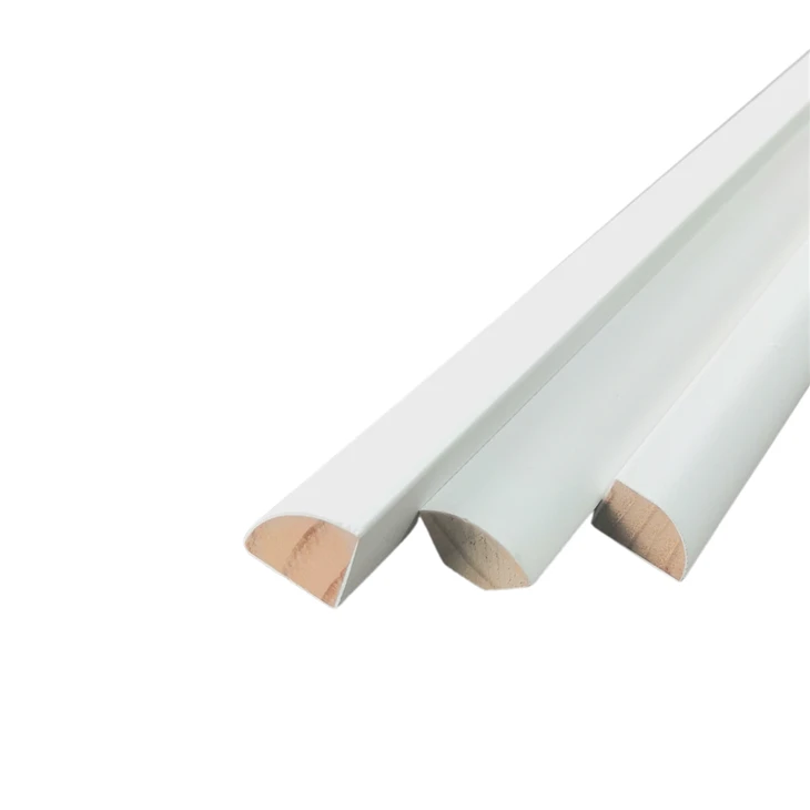 Decorative White Primed Wood Small Moulding Shoe Moulding For Base Board