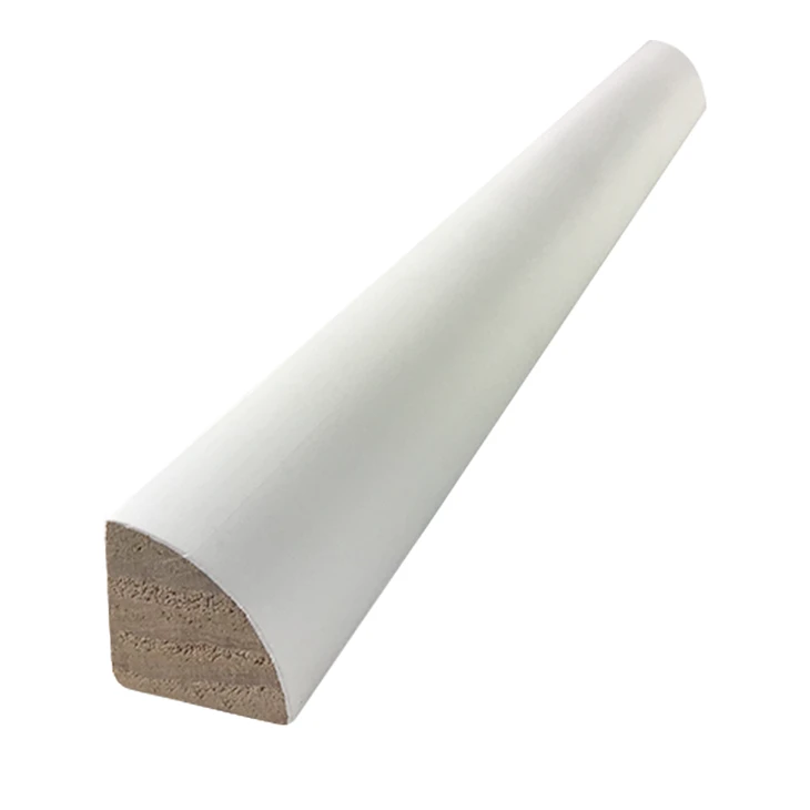 High Performance White Primed Wood Small Mouldings Shoe Or Quarter Round For Baseboard