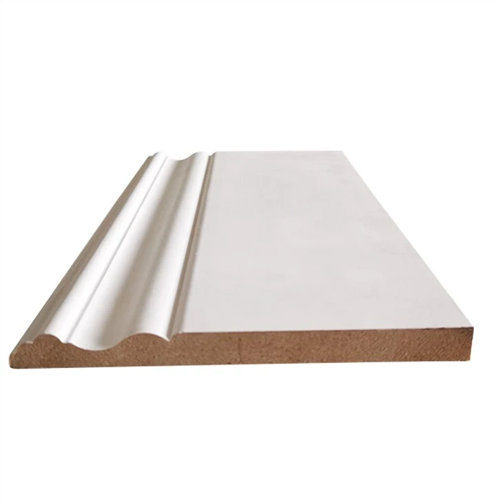 Decorative MDF White Primed Wood Crown Moulding