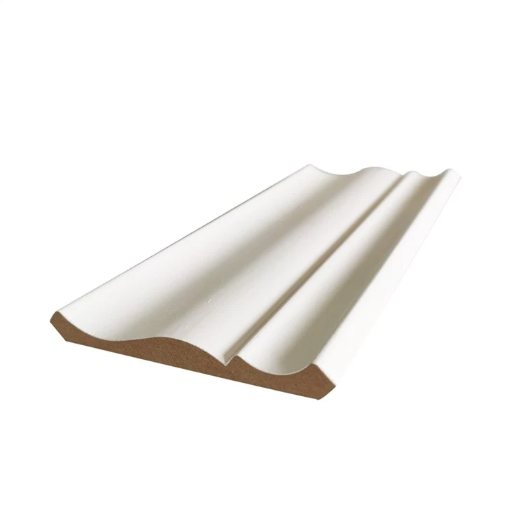 Decorative MDF White Primed Wood Crown Moulding