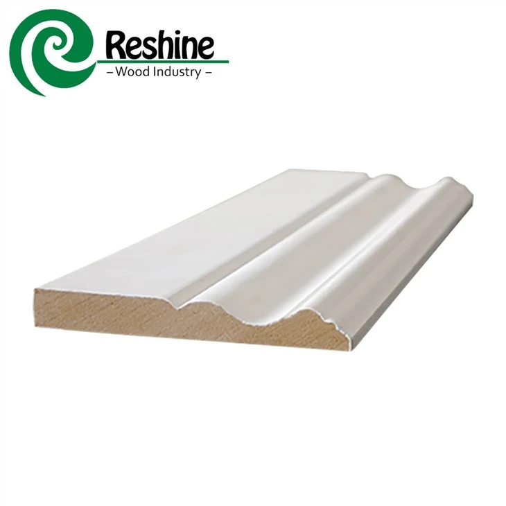 White Primed MDF Moulding Baseboard